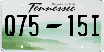 TN license plate Q7515I
