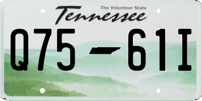 TN license plate Q7561I