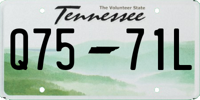 TN license plate Q7571L