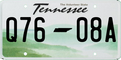 TN license plate Q7608A