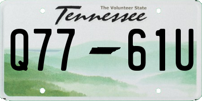 TN license plate Q7761U