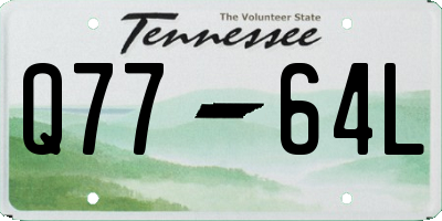 TN license plate Q7764L