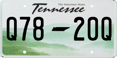 TN license plate Q7820Q