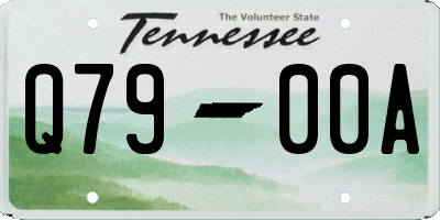 TN license plate Q7900A
