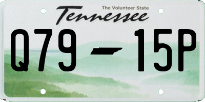 TN license plate Q7915P