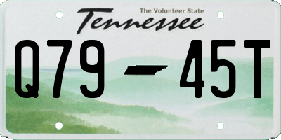 TN license plate Q7945T