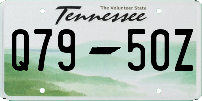 TN license plate Q7950Z