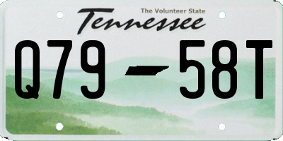 TN license plate Q7958T