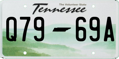 TN license plate Q7969A