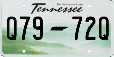 TN license plate Q7972Q
