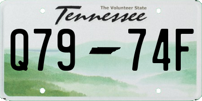 TN license plate Q7974F