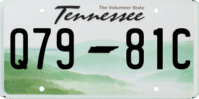 TN license plate Q7981C