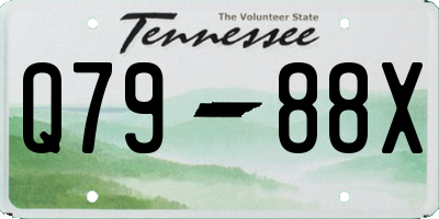 TN license plate Q7988X