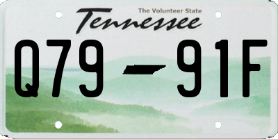TN license plate Q7991F