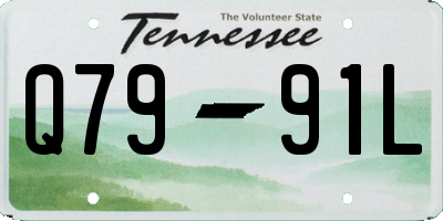TN license plate Q7991L