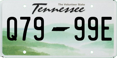 TN license plate Q7999E