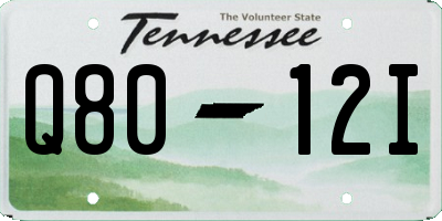 TN license plate Q8012I