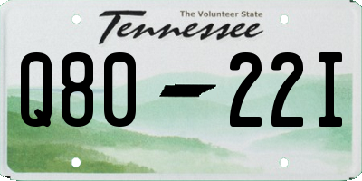 TN license plate Q8022I