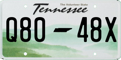 TN license plate Q8048X