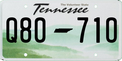 TN license plate Q8071O