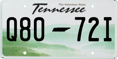 TN license plate Q8072I