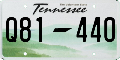 TN license plate Q8144O