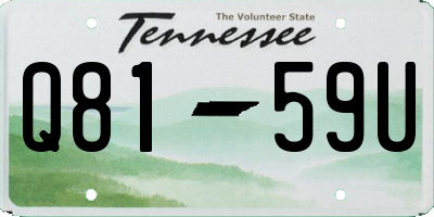 TN license plate Q8159U