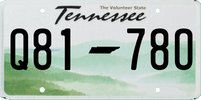 TN license plate Q8178O