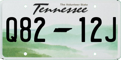 TN license plate Q8212J