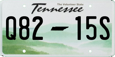 TN license plate Q8215S