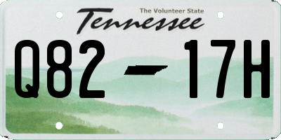 TN license plate Q8217H
