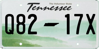 TN license plate Q8217X