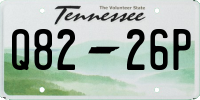 TN license plate Q8226P