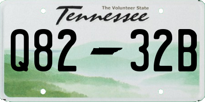 TN license plate Q8232B
