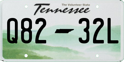 TN license plate Q8232L