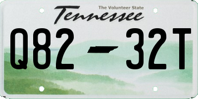 TN license plate Q8232T