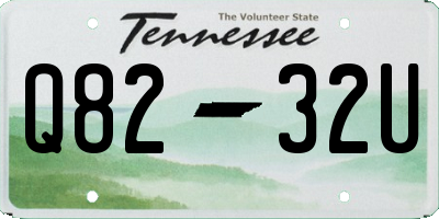 TN license plate Q8232U