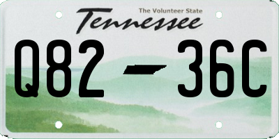 TN license plate Q8236C