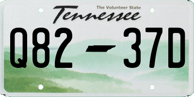 TN license plate Q8237D