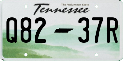 TN license plate Q8237R