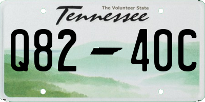 TN license plate Q8240C