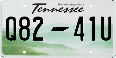 TN license plate Q8241U