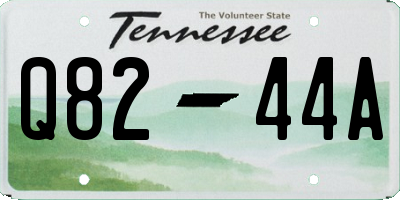 TN license plate Q8244A