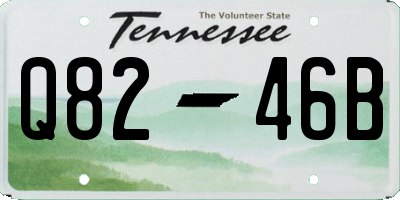 TN license plate Q8246B