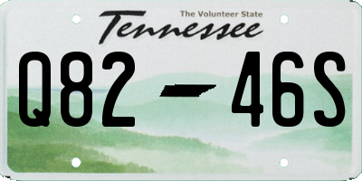 TN license plate Q8246S