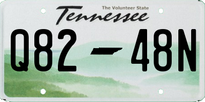TN license plate Q8248N