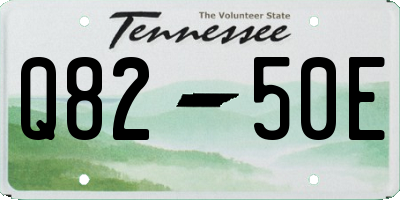 TN license plate Q8250E