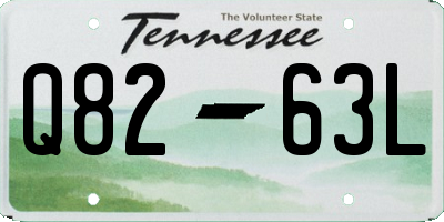 TN license plate Q8263L