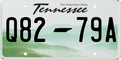 TN license plate Q8279A