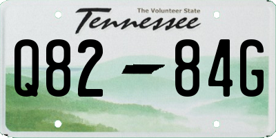 TN license plate Q8284G